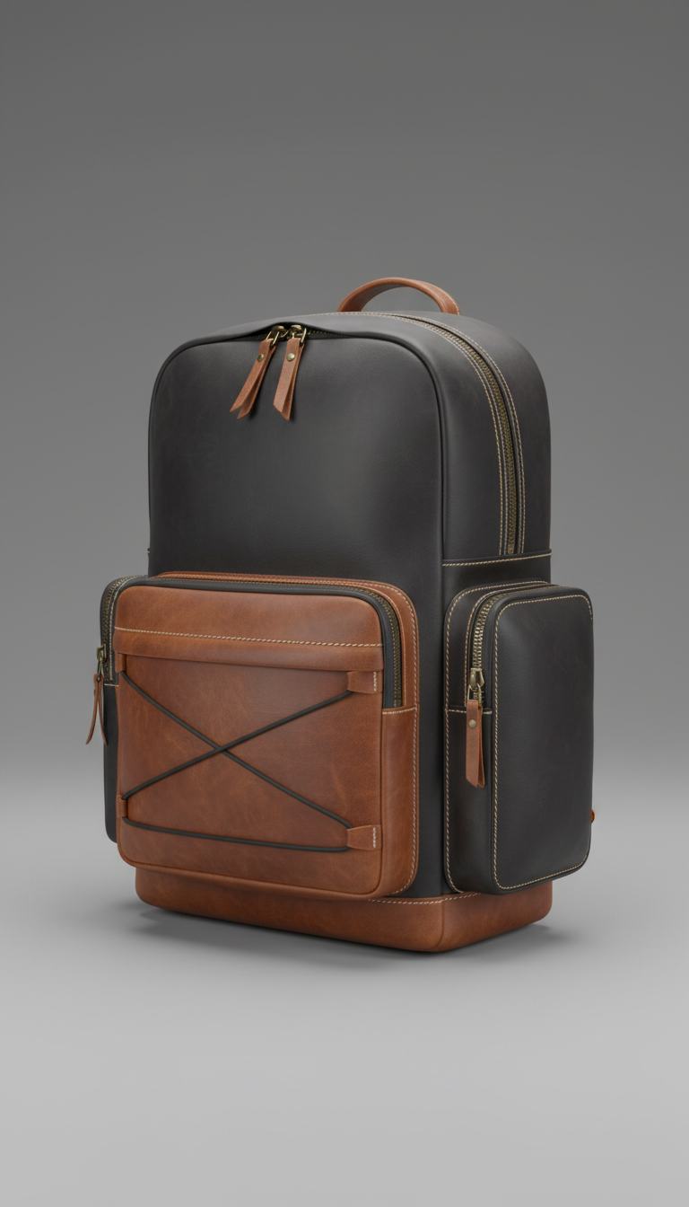 Leather Accent Collector Backpack