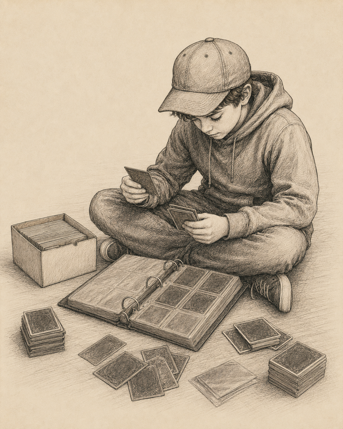 Childhood sports-card collecting memories
